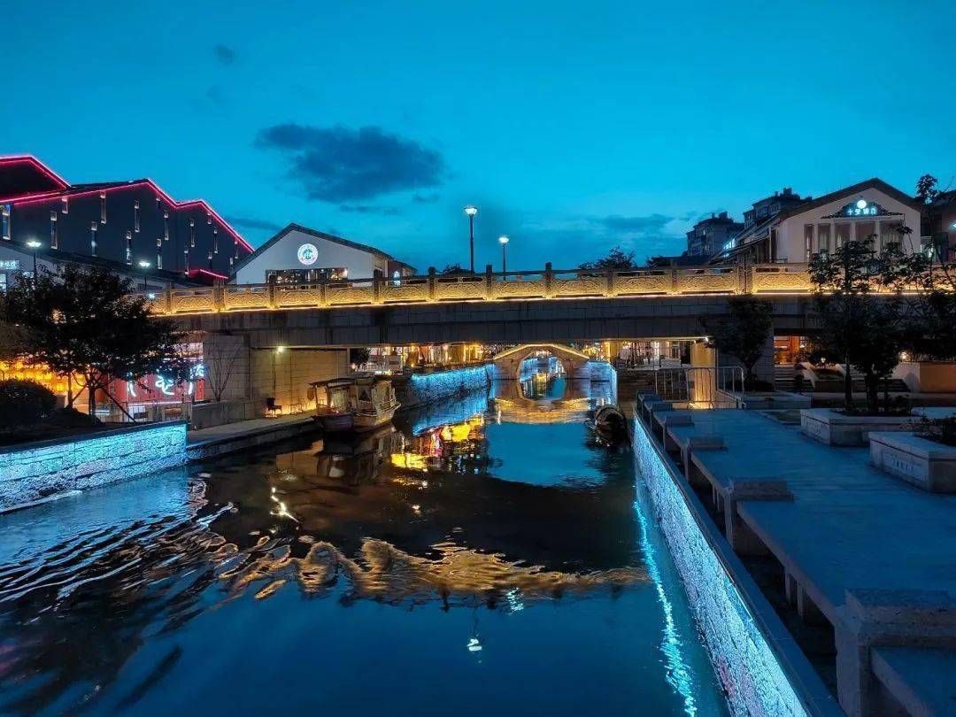 【图说·绍兴】实拍迎恩门风情水街的绚丽夜景~_购物_商业_游泳
