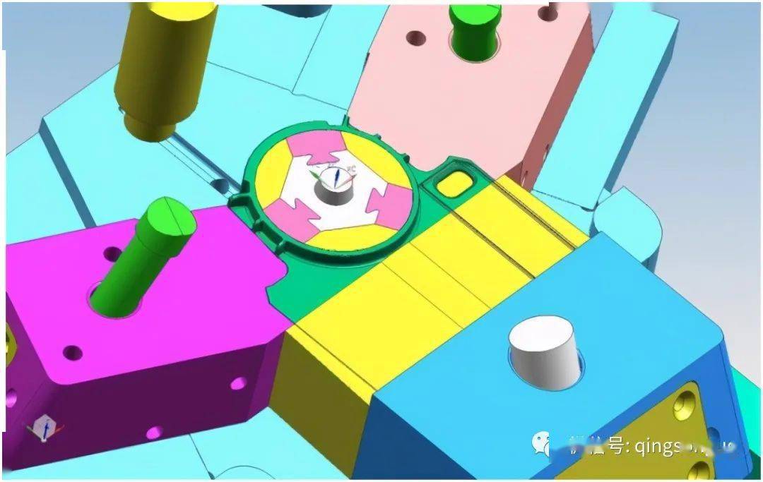 内环全周倒扣——后模缩呵模具结构_资料_公众_教程