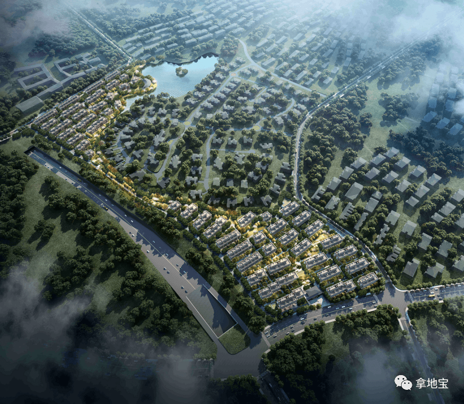 【公示】宇诚闲林五常地块方案公示,规划48幢排屋!_配套_杭州市_项目