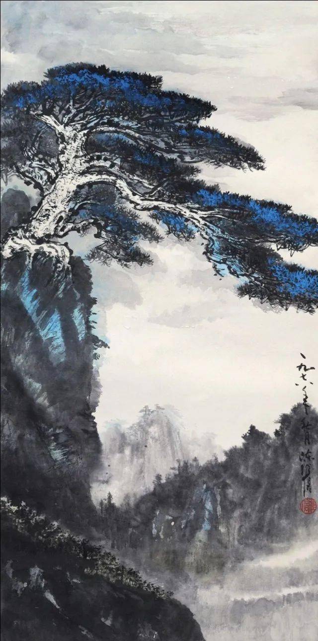 陈维信的山水画,粗笔重墨,浑厚华滋!_作品_创作_中国