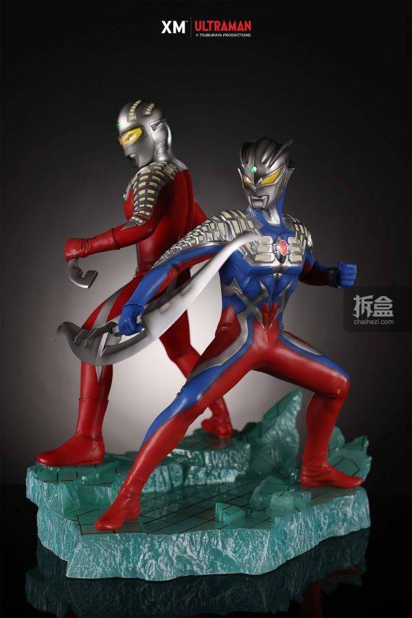 xm studios 奥特赛文和赛罗奥特曼30cm高正版特摄雕像_cm_官方_系列