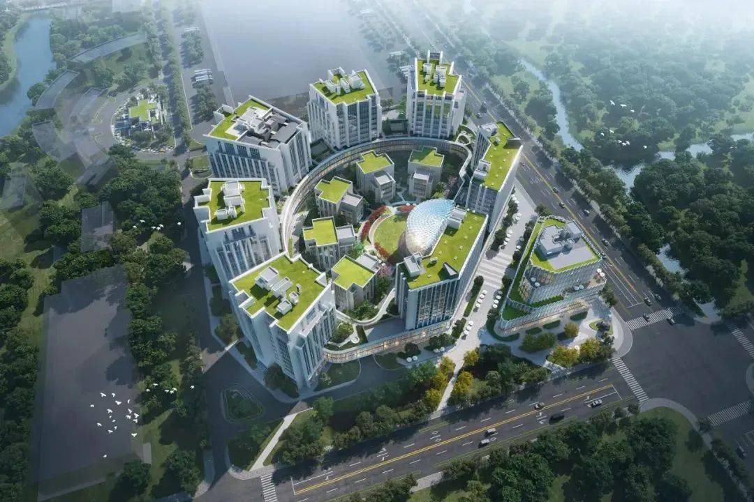 虹桥前湾首个超级产业园区正加速建设,集办公,商业,公寓,服务于一体丨