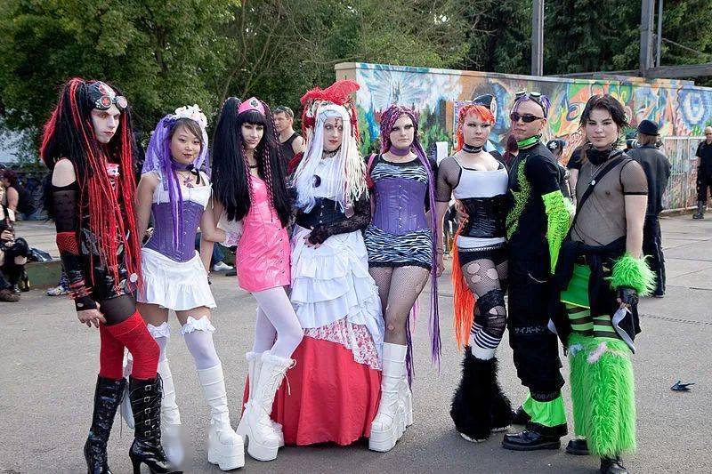 (杀马特非主流穿搭&时尚达人)_工业_音乐_风格