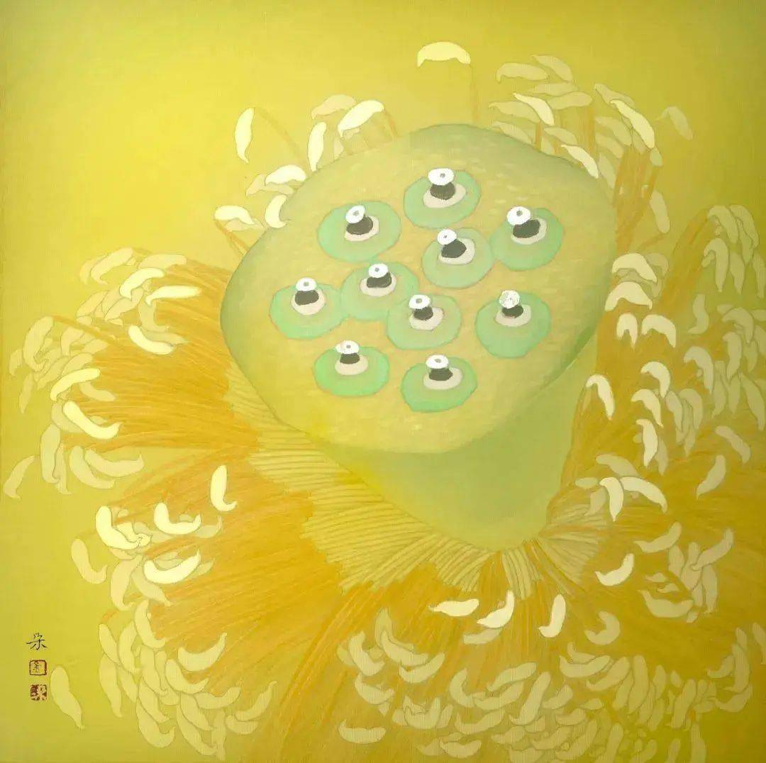 尚辉李金朵的作品追求一种清淡朦胧的画面,将