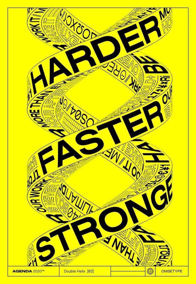 这么酷的3d文字环绕风格,你会吗?_设计_效果_海报