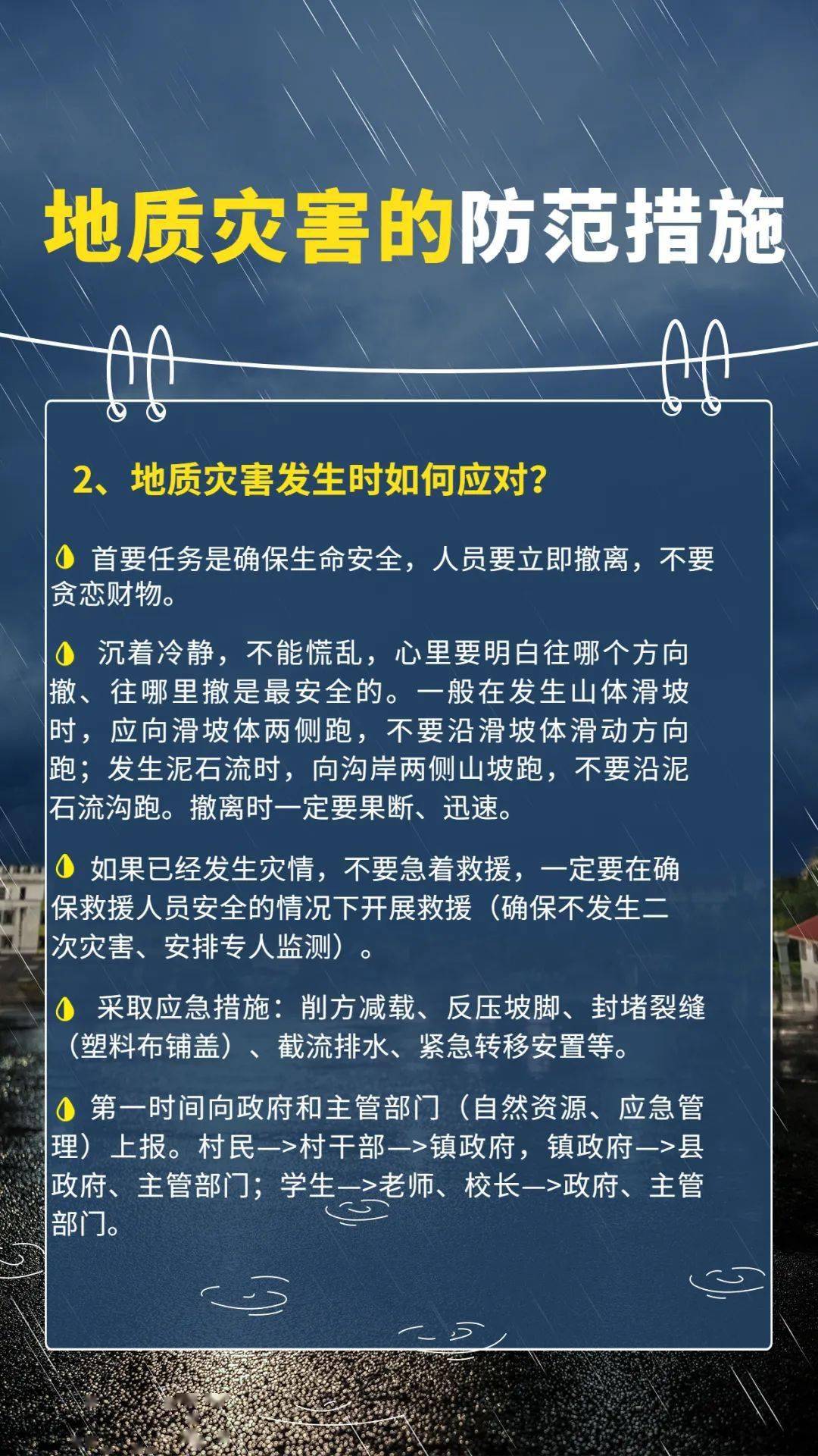 【科普】地质灾害的防范措施