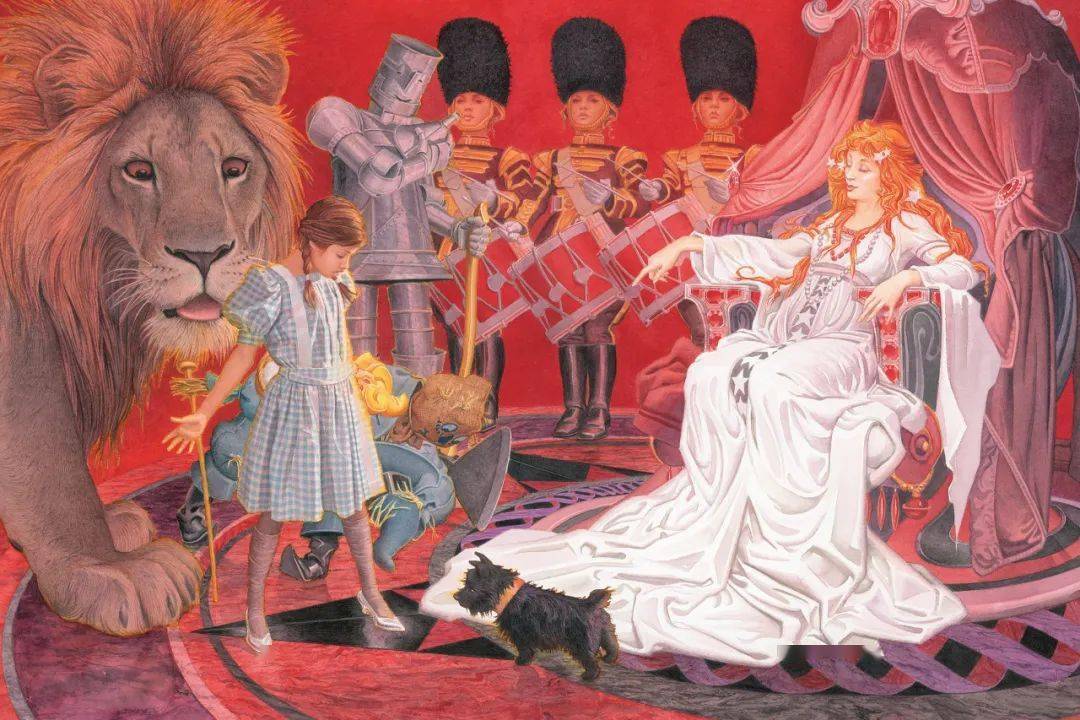 关于查尔斯·桑托尔绘制《绿野仙踪》的一点感想_画面_插图_charles