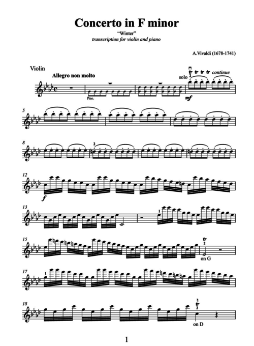 《四季》魅力乐章 - 冬季之美_小提琴_公众_曲子