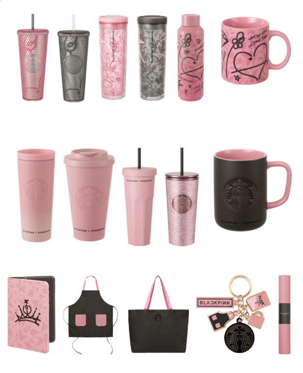星巴克竟然跟blackpink联动了!_杯子_周边_世界