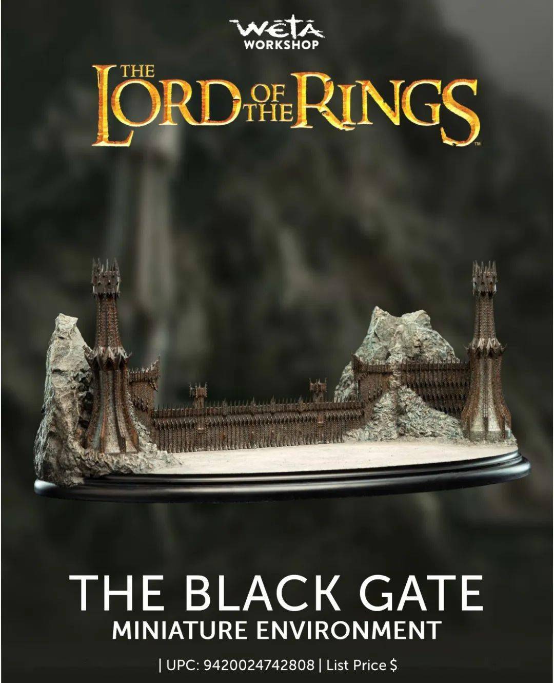 新品预定~ weta workshop 魔戒 指环王 魔多黑门 86-10-04280_时间