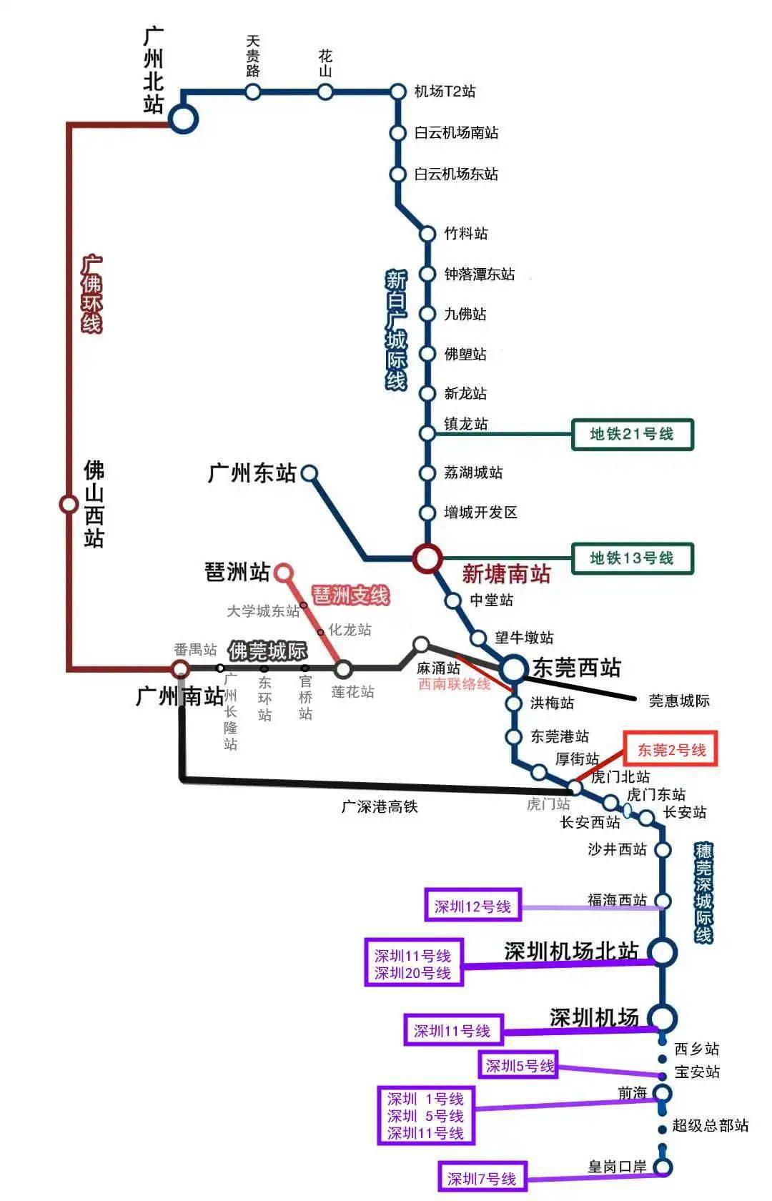 以后在虎门,坐上城际动车能去这些地方