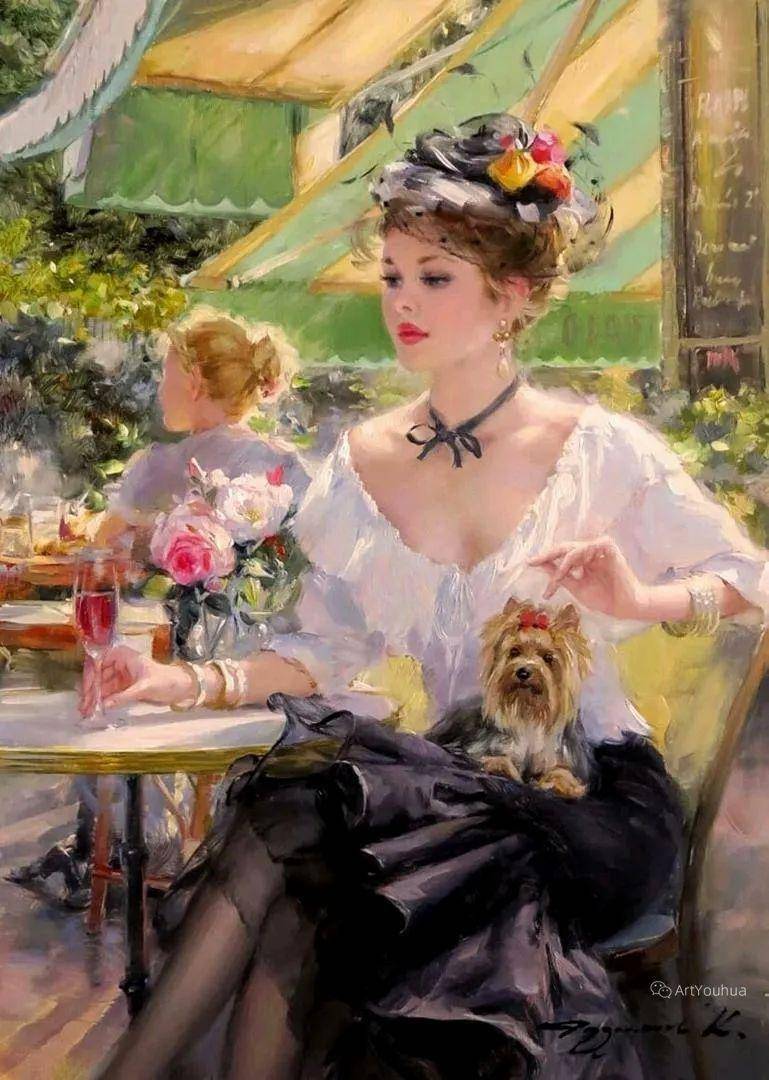 都说乌克兰美女如云,看了他的油画,信了_人物_祖莫夫_印象派