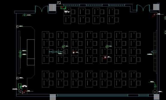 智慧教室布局图,管线图及安装大样图,cad格式