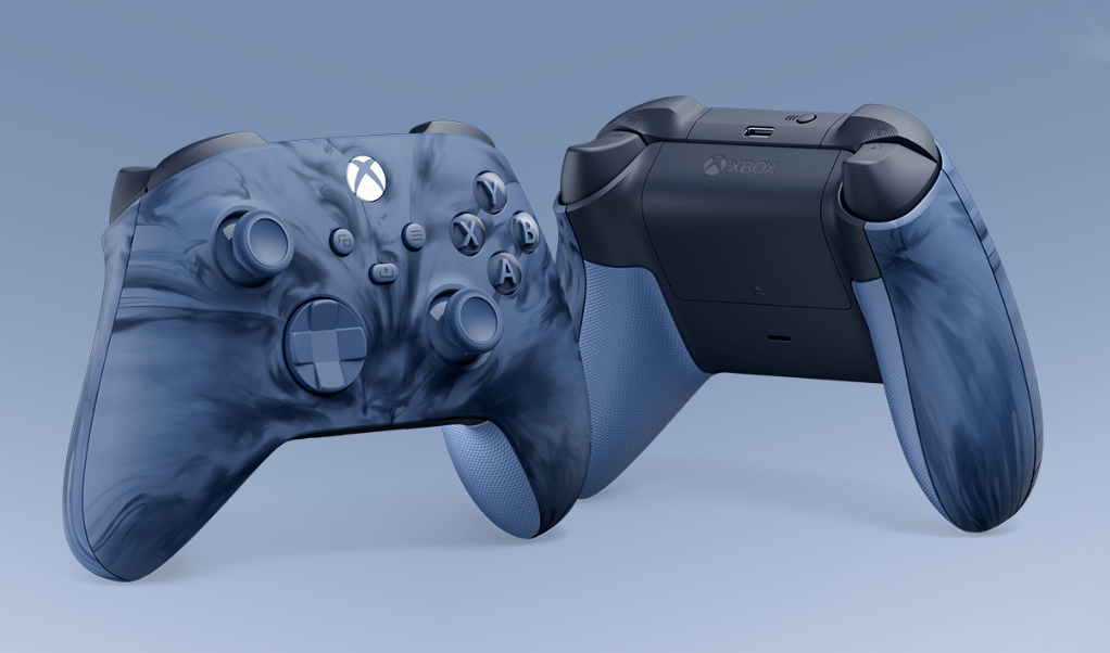 微软Xbox手柄风暴蓝特别版发售 涂装采用具有未来主义的蓝色和黑色漩涡