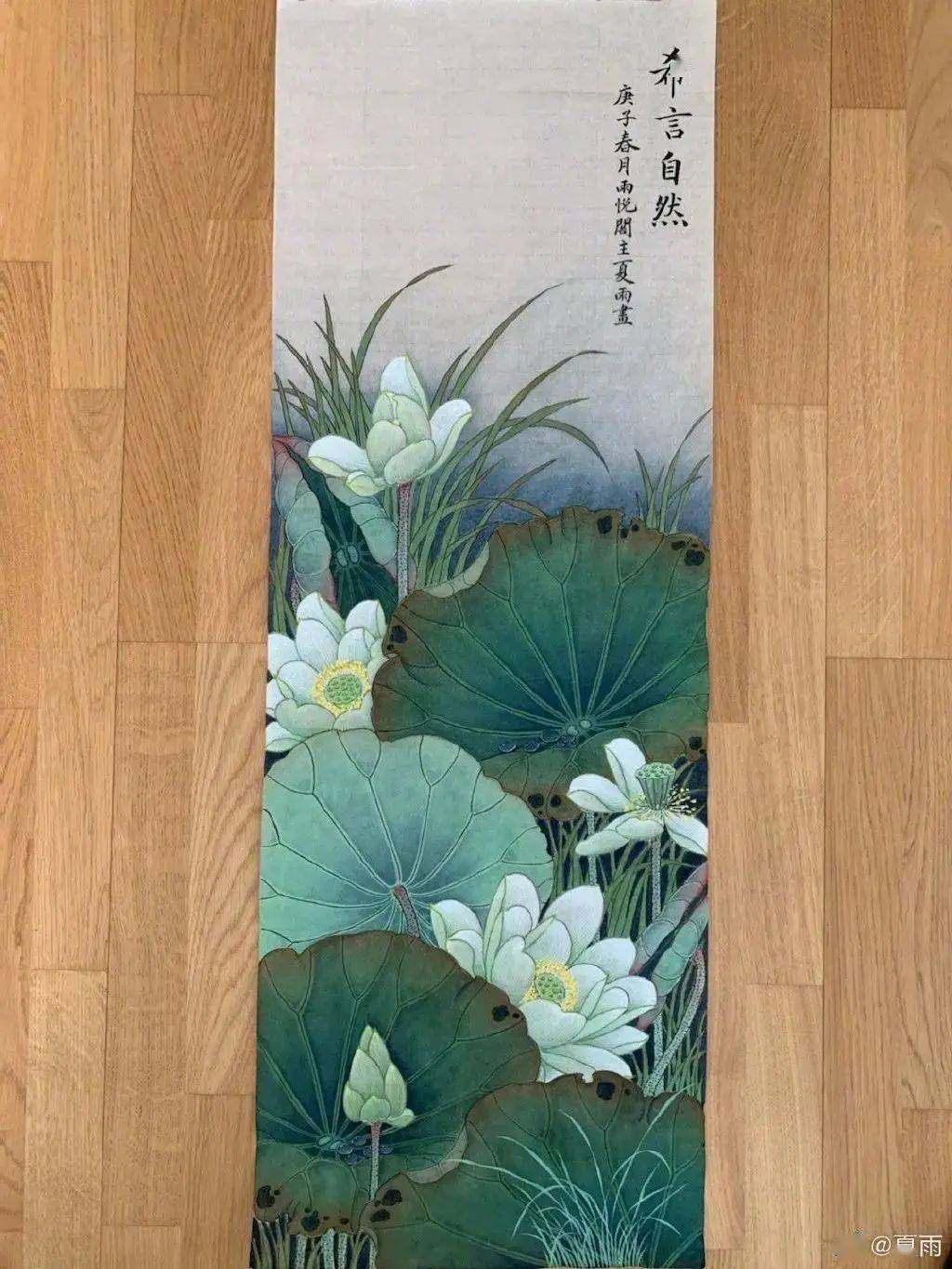 夏雨晒出他的书法和工笔,原来演戏只是他的业余爱好_专业_线条_作品