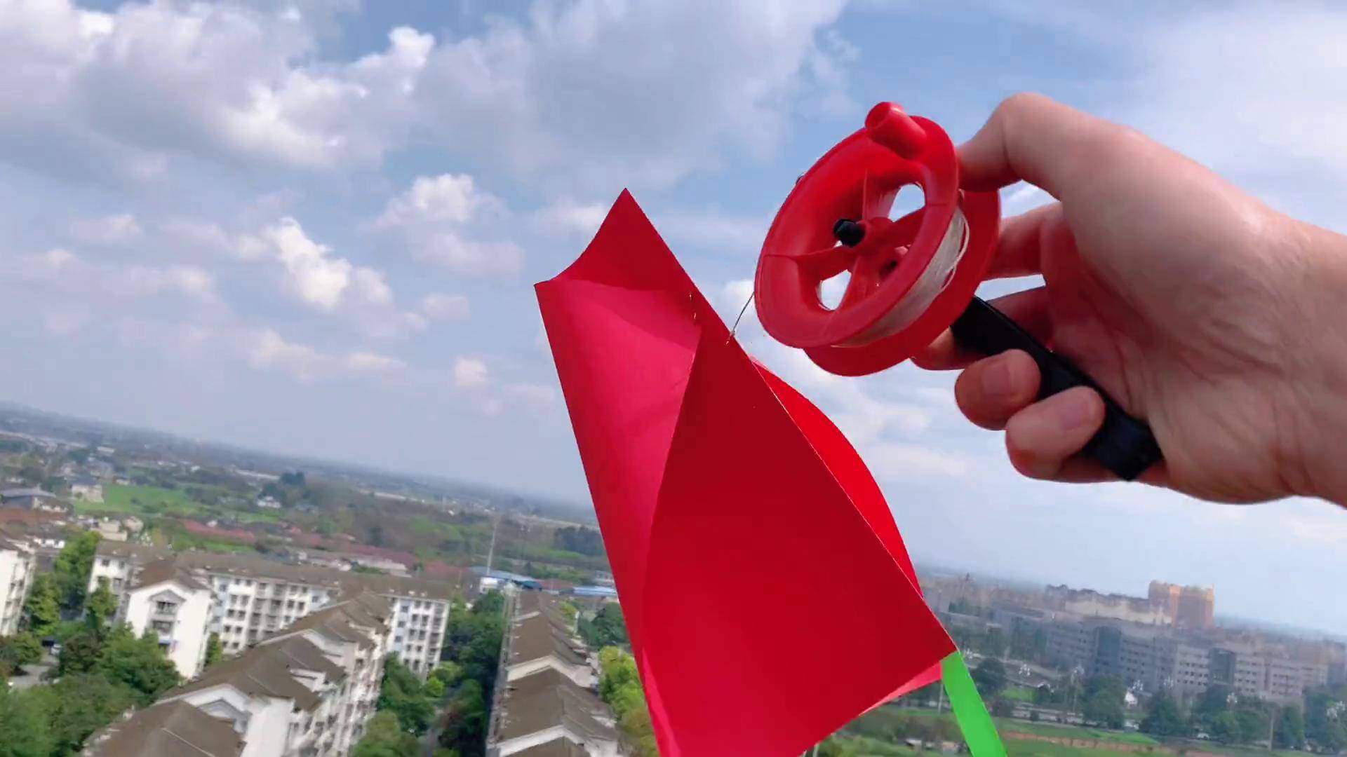 折纸玩具 自制风筝 折纸手工 亲子