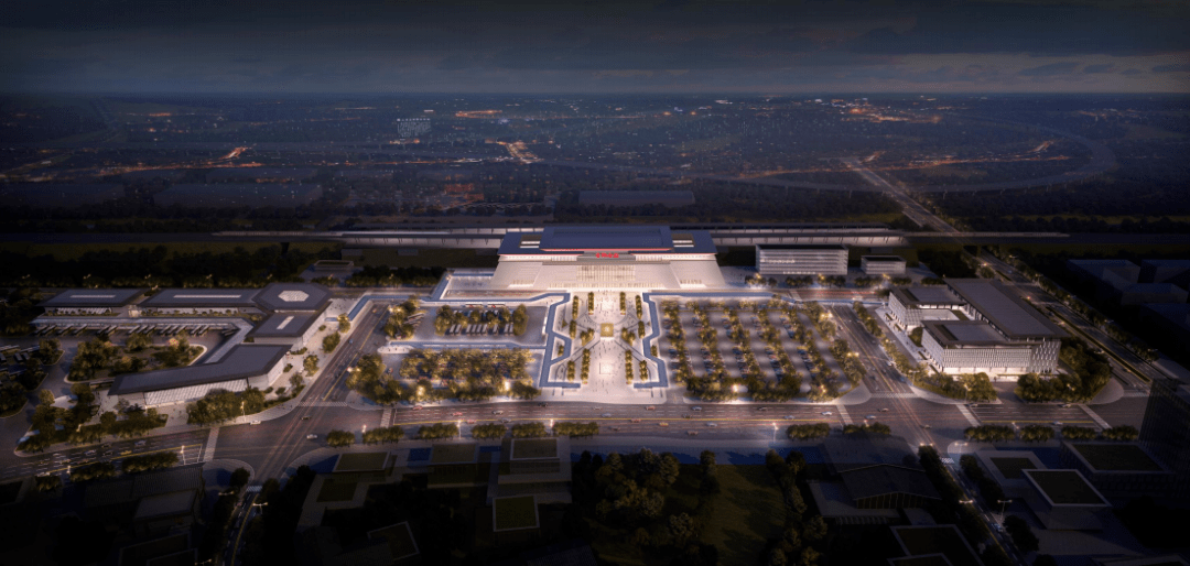 主题"华夏雄风,荆楚一脉,信义当阳"当阳西站以当阳西高铁站站房工程