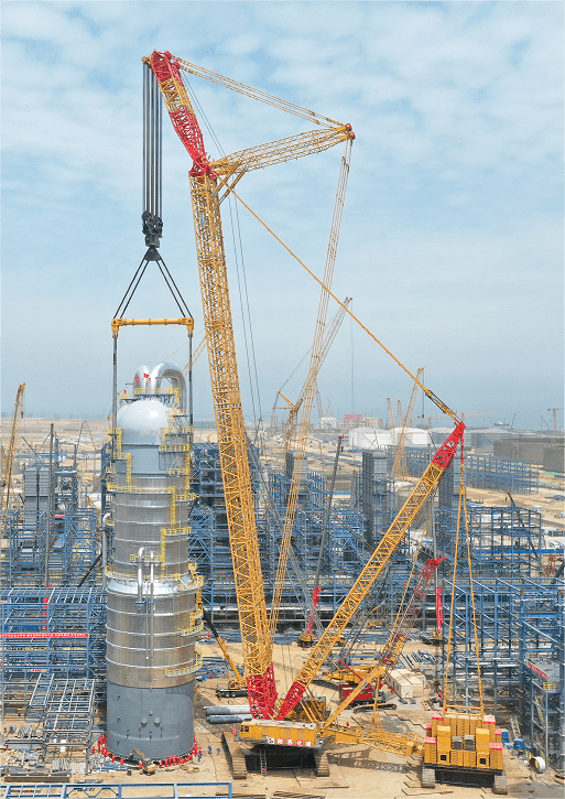 徐工4000吨履带起重机金陵石化添新功!_项目_产品_售后服务