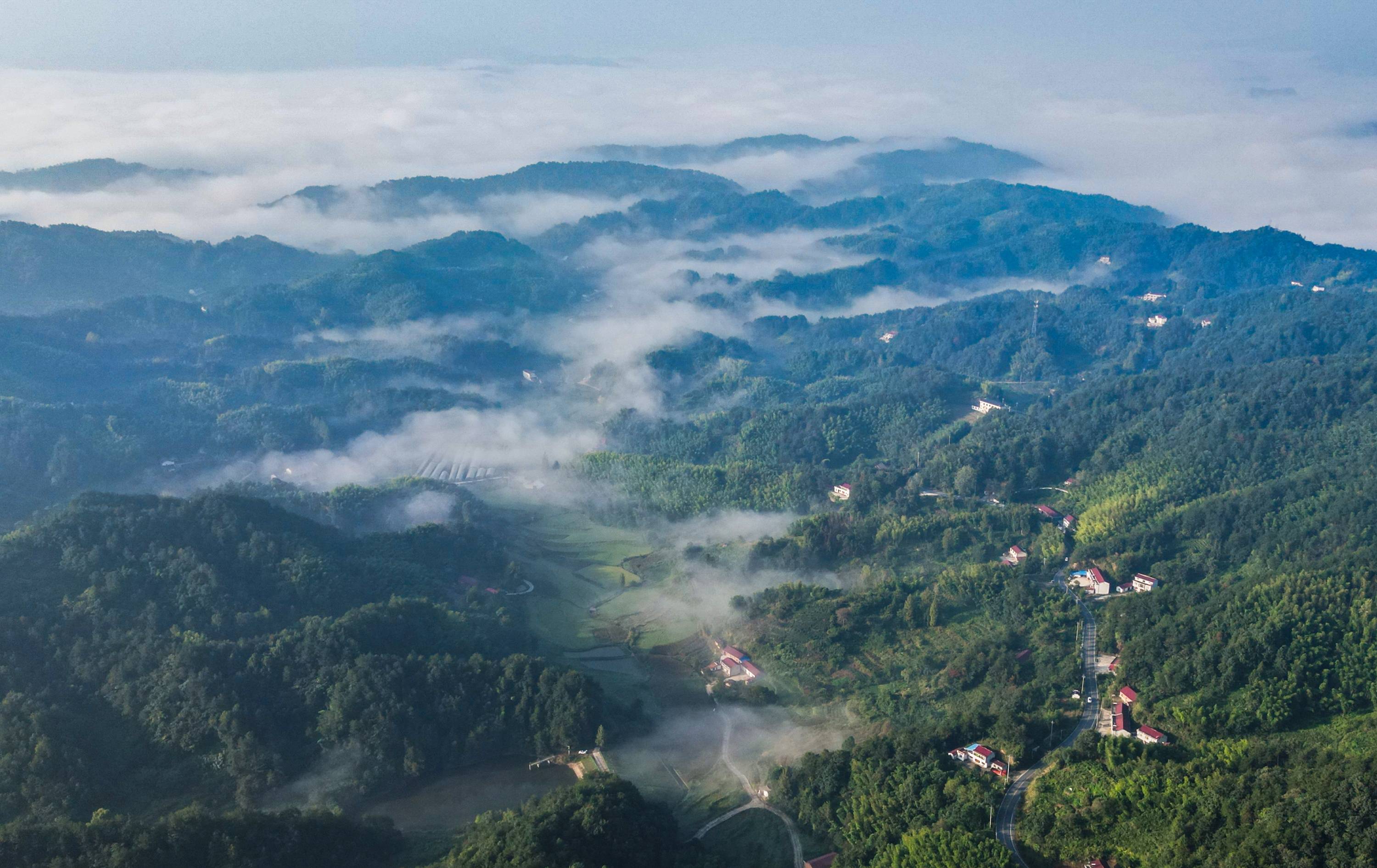 (美丽中国)云海盛景大别山