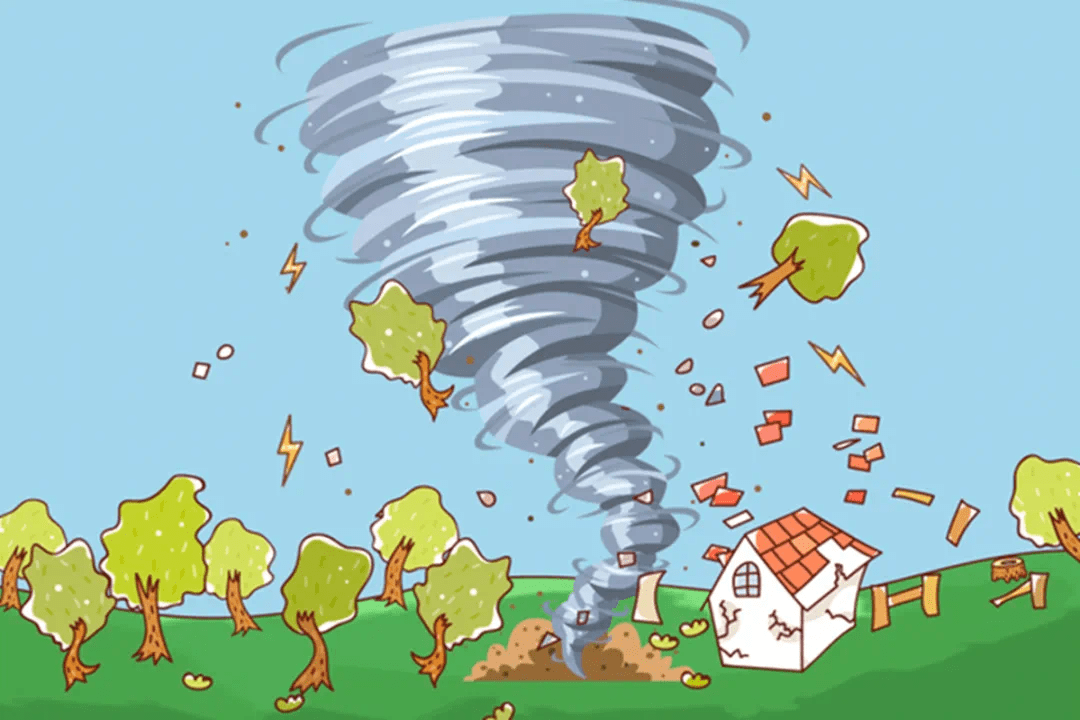 包括龙卷风,雷暴大风,黑风,暴风雪,暴雨,雷电,连阴雨(酸雨)高温,沙尘