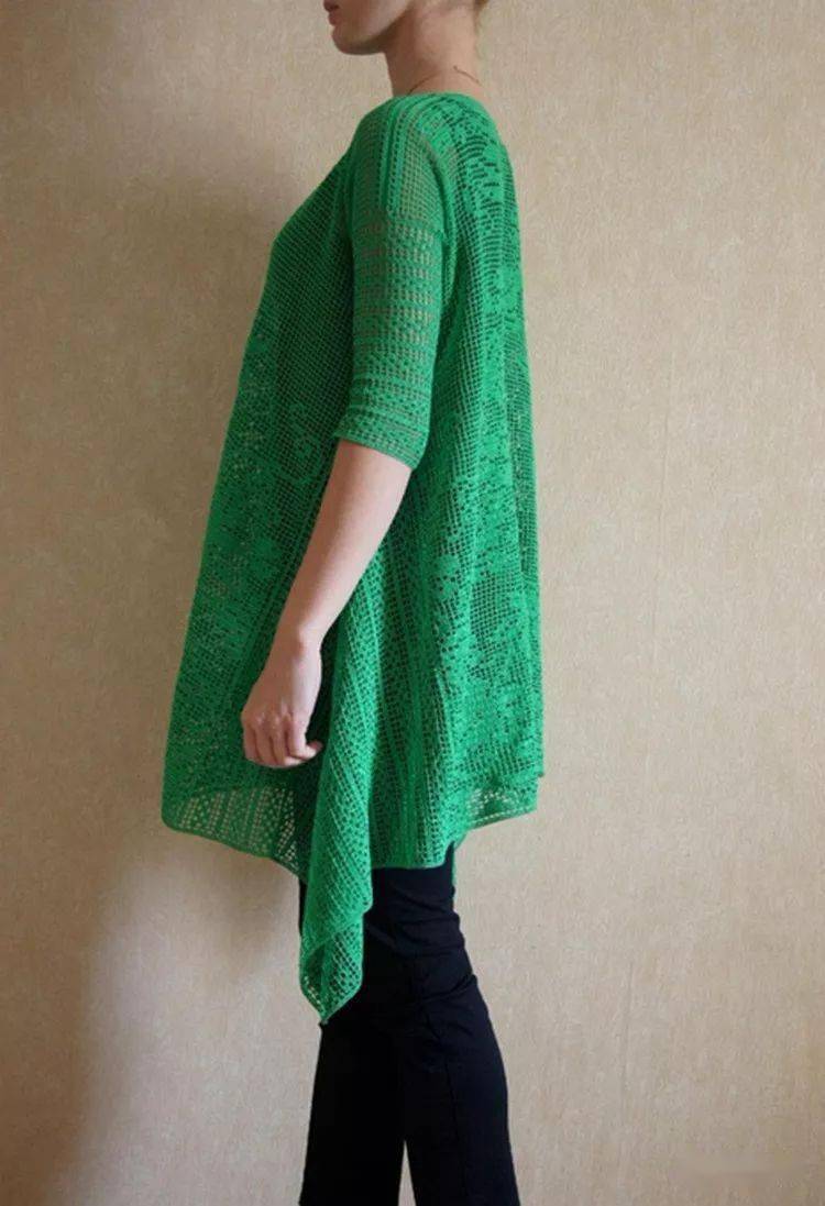 微胖胖的福音,想要显高显瘦快来选这组美丽的钩针衫(附图解)_姐姐