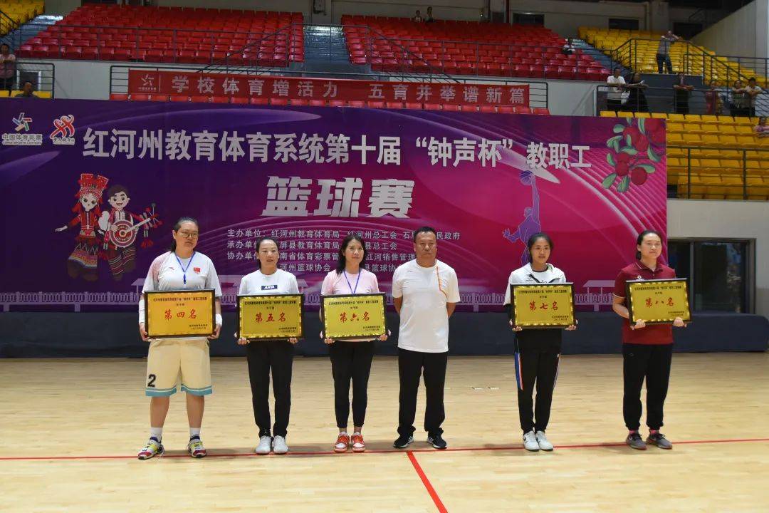 优秀组织奖石屏县,绿春县,河口县,屏边县体育道德风尚奖红职院男子