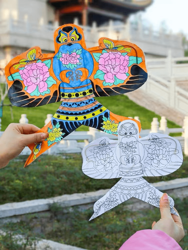 心中的纸鸢——涂色风筝03折纸可启发人们的创造力和逻辑思维,更可