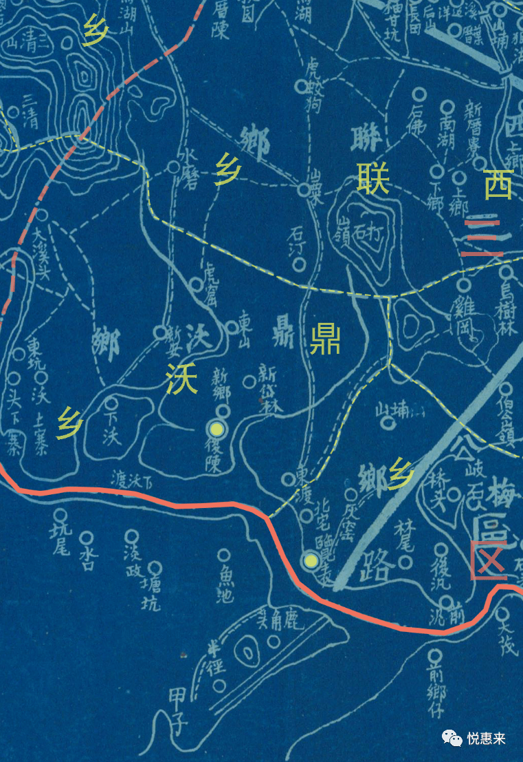 【十三乡】:乡政府驻地华林村,下辖华林,田心,桥仔头,石坑,茆洋,下清