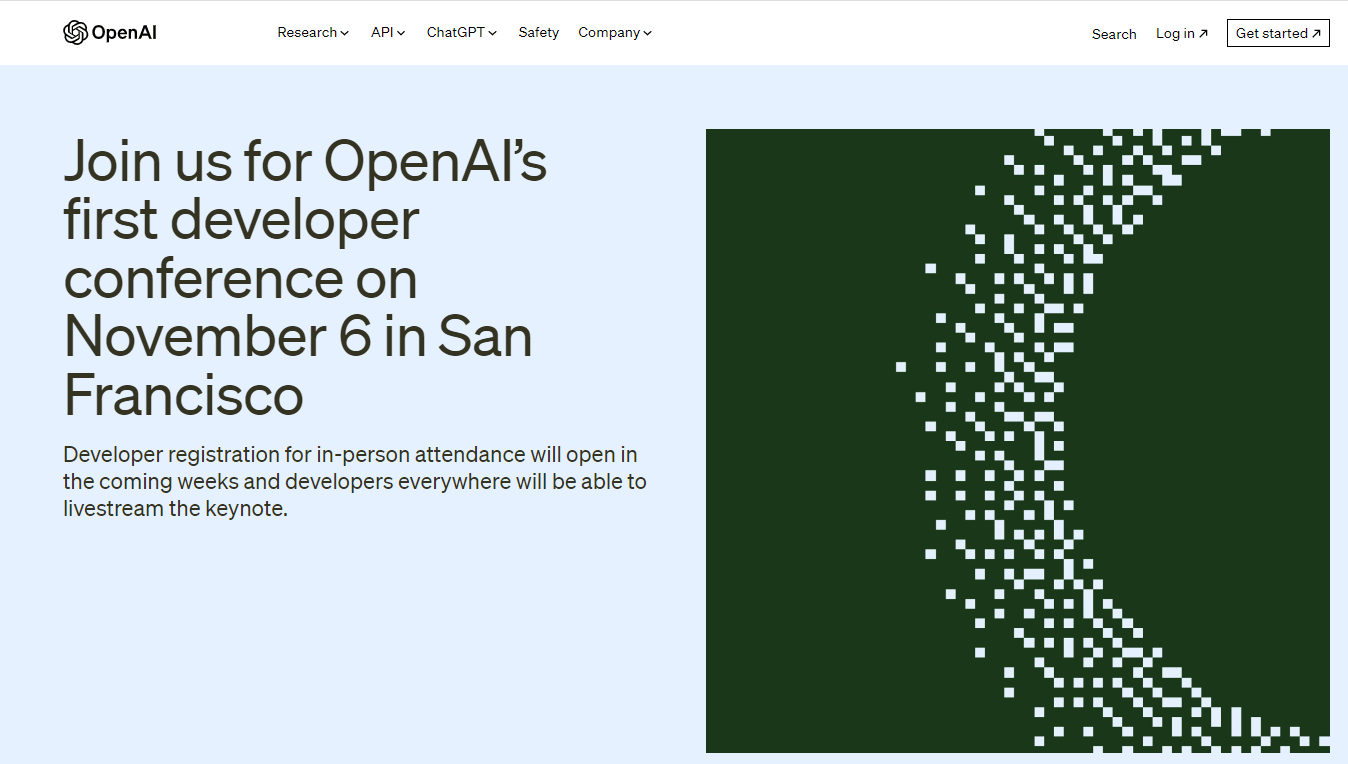 OpenAI官宣将举行首届开发者大会！首席执行官：将公布最新成果