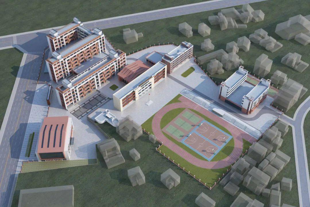 东岭中心小学扩容(一期效果图)东周中学教师宿舍楼(效果图)"办好人民