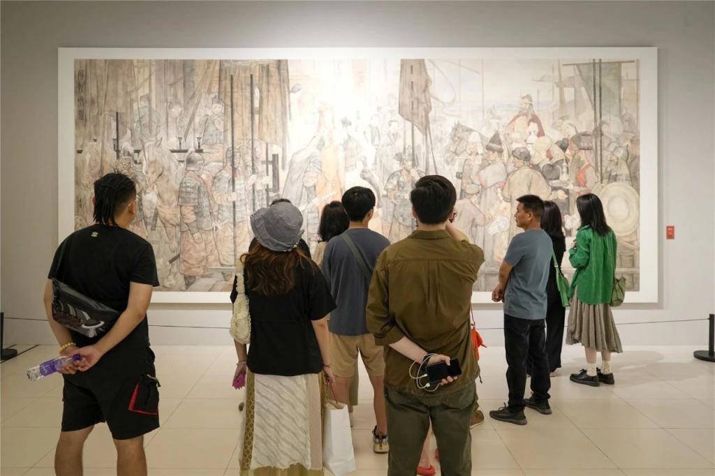 创作出巨幅中国画《解忧和亲,卢志强80余件画作在京展出_展览_公主