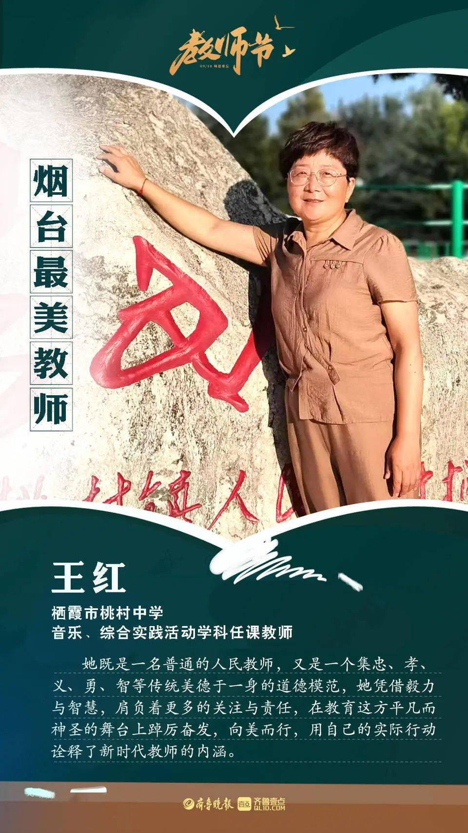 王红盖旭兵林晓云王贵江烟台市最美教师:戴维嘉山东
