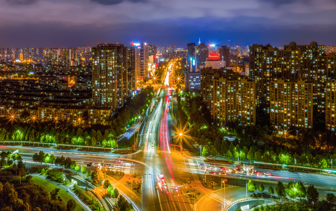 六安市 夜景图片