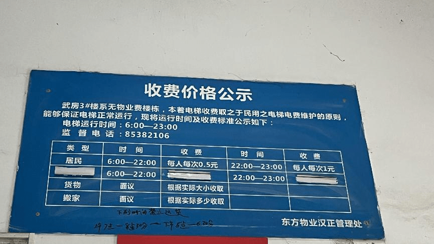 武汉一居民楼乘电梯要收费引热议 ，收费员：收了23年了