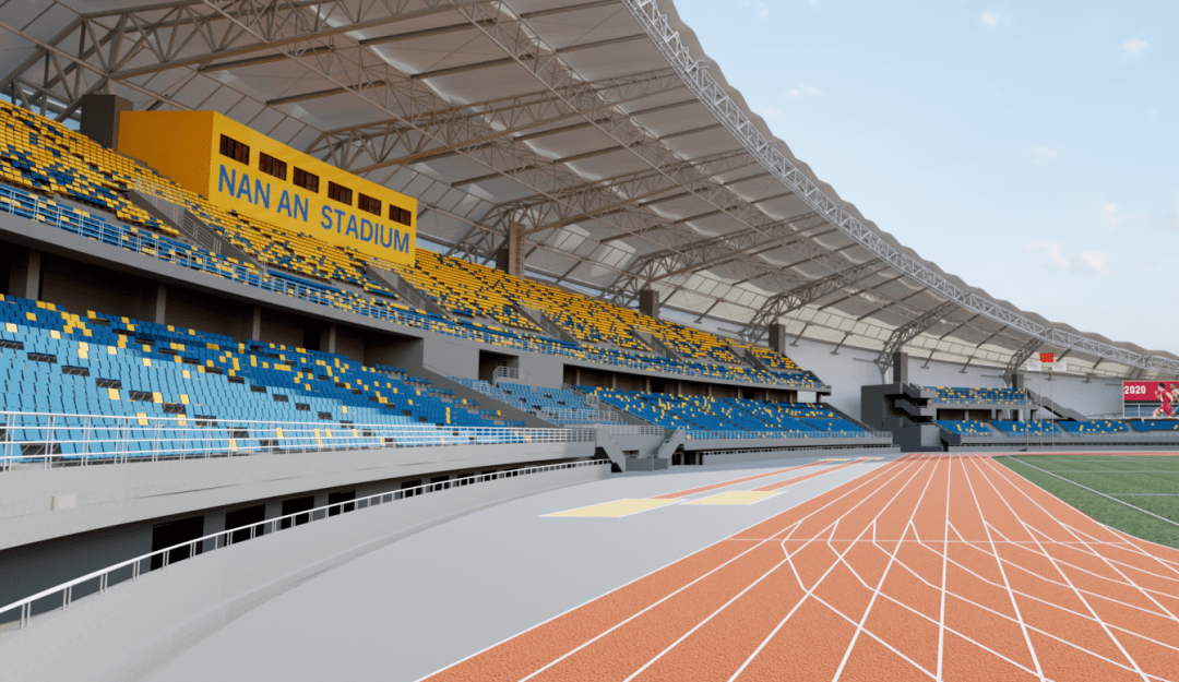 效果图刘荣江表示,南安市体育场的建设,可提高南安市