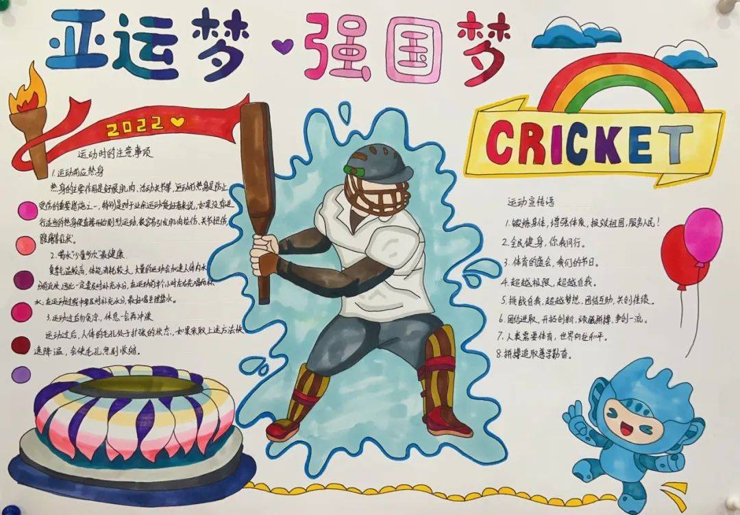"童心向党,喜迎亚运"——记双语部大部队手抄报优秀作品展_乙班_甲班