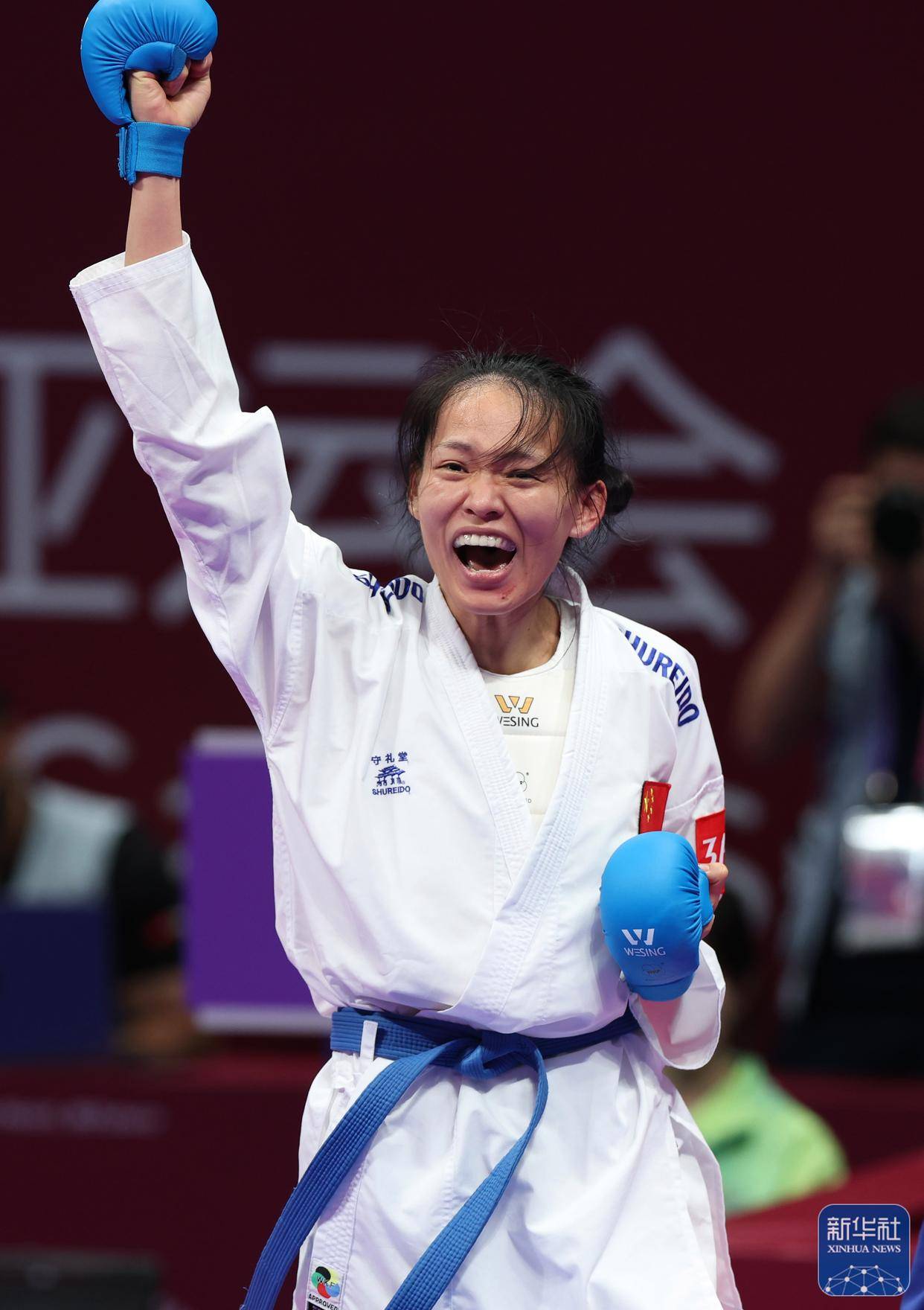 杭州亚运会丨李巧巧获空手道女子组手68公斤级冠军_比赛_选手_中国