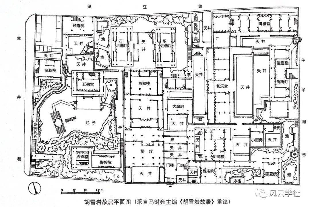 醉白池平面图图片