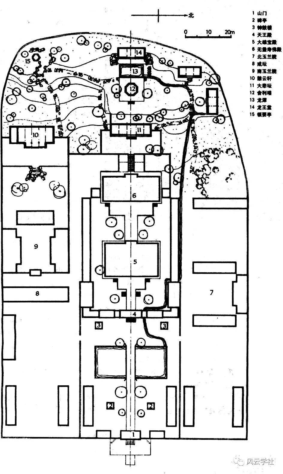 中国古代建筑平面图图片