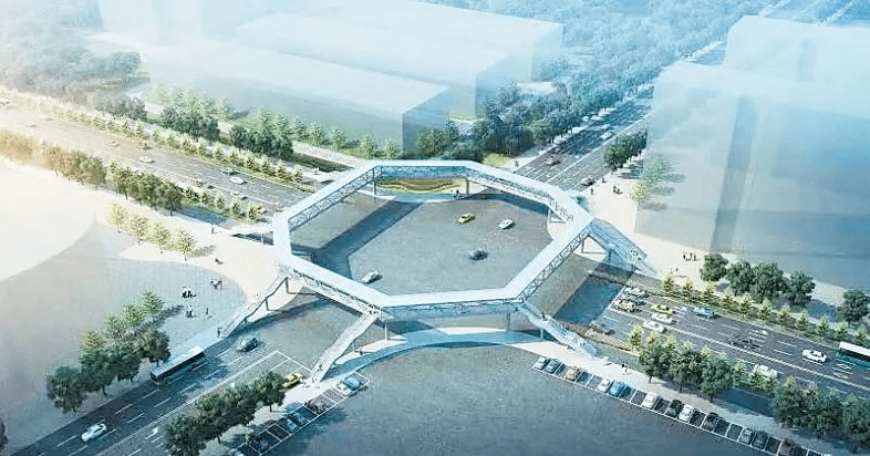 长沙这里将建一座“八边形”天桥!_施工_建设_环保