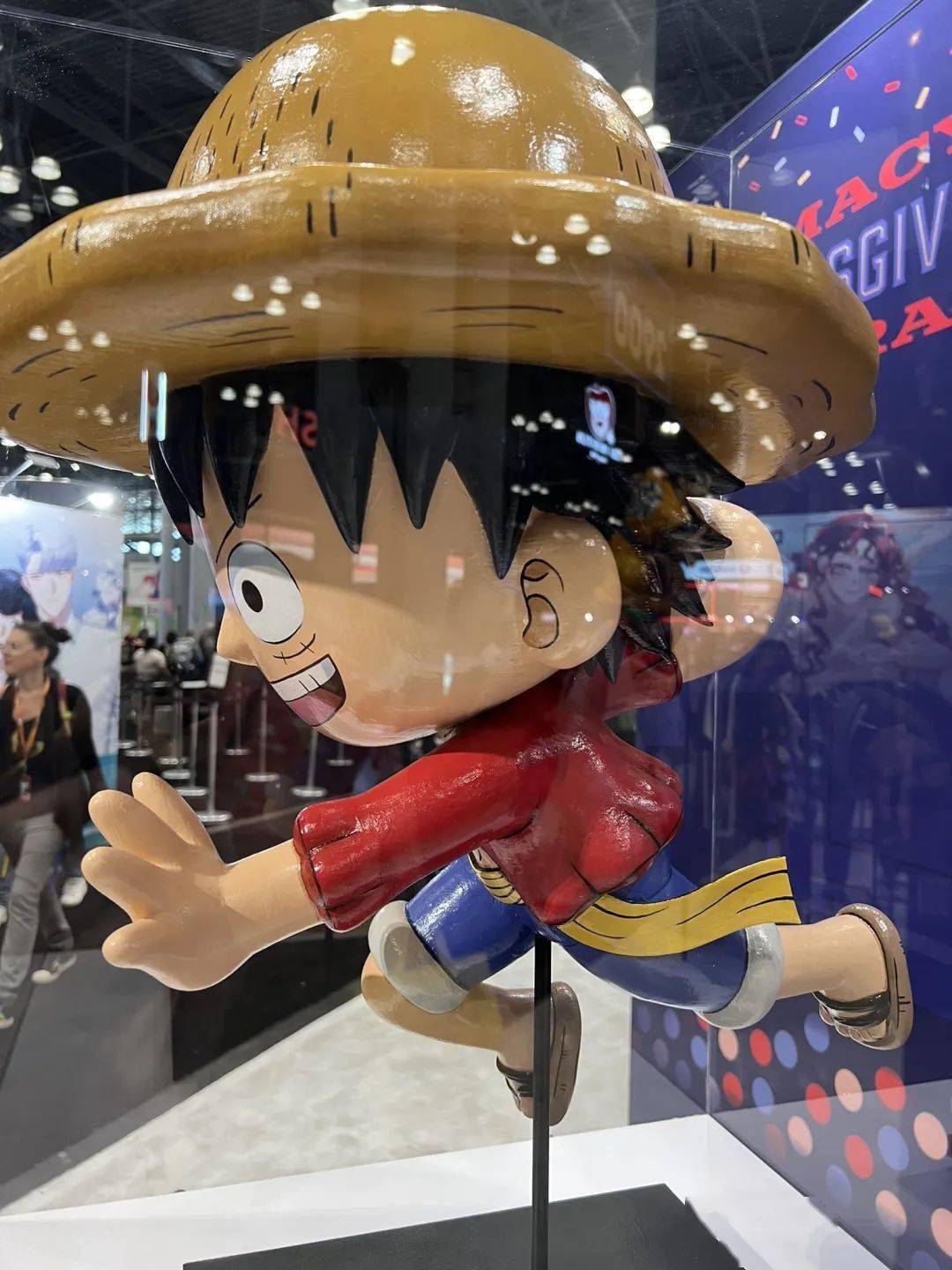 美国纽约动漫展nyc2023集英社展示区一览视频及图片:海贼王五档路飞