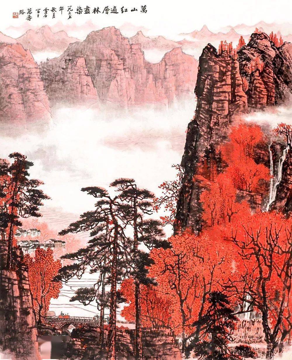 ☆中国 掛け軸（桂林山水画） 中国 山水 於桂林 希山 立軸 真作 桂林山水