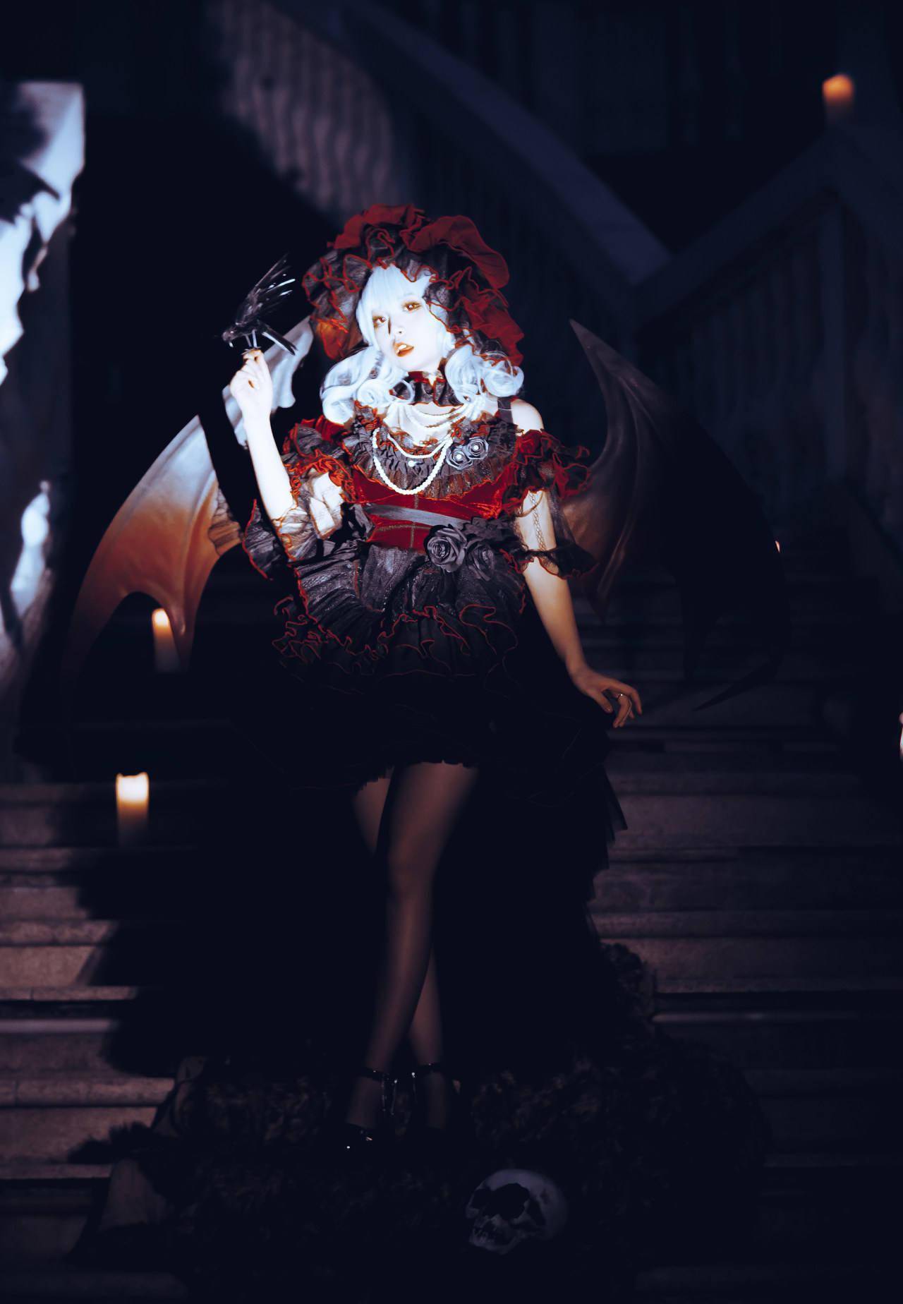 lolita 恶魔装扮_鲜血_图片_来源