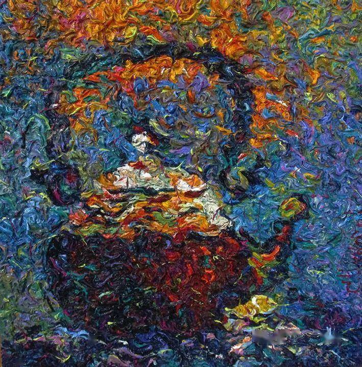 丰富的肌理,色彩的即兴创作!_绘画_画布_弗拉基米尔