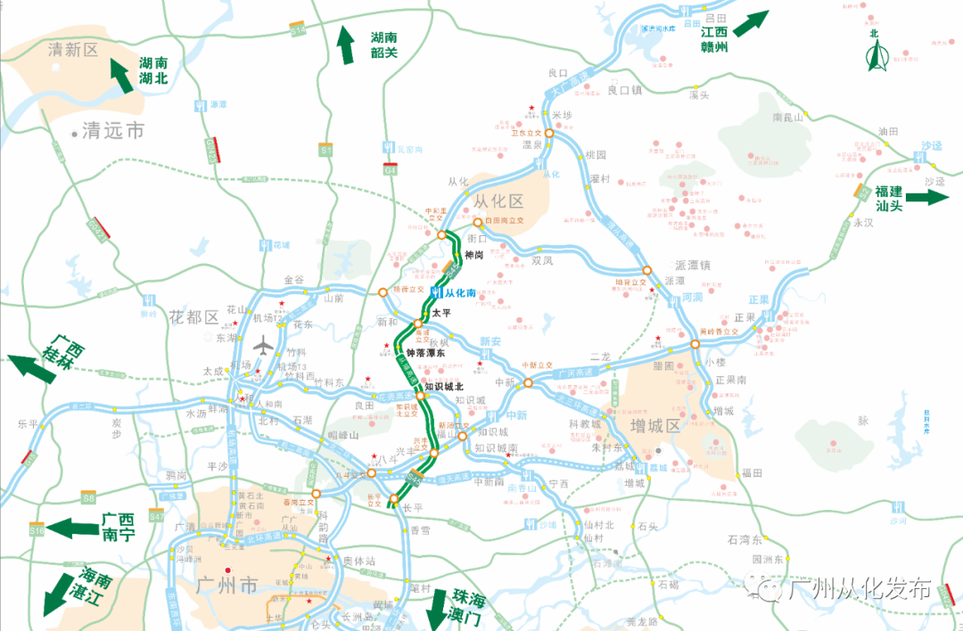 从埔高速一期今日建成通车啦!_建设_从化_设计