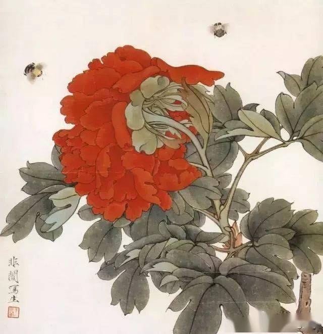 于非闇先生的工笔牡丹欣赏_高清_经典_北京