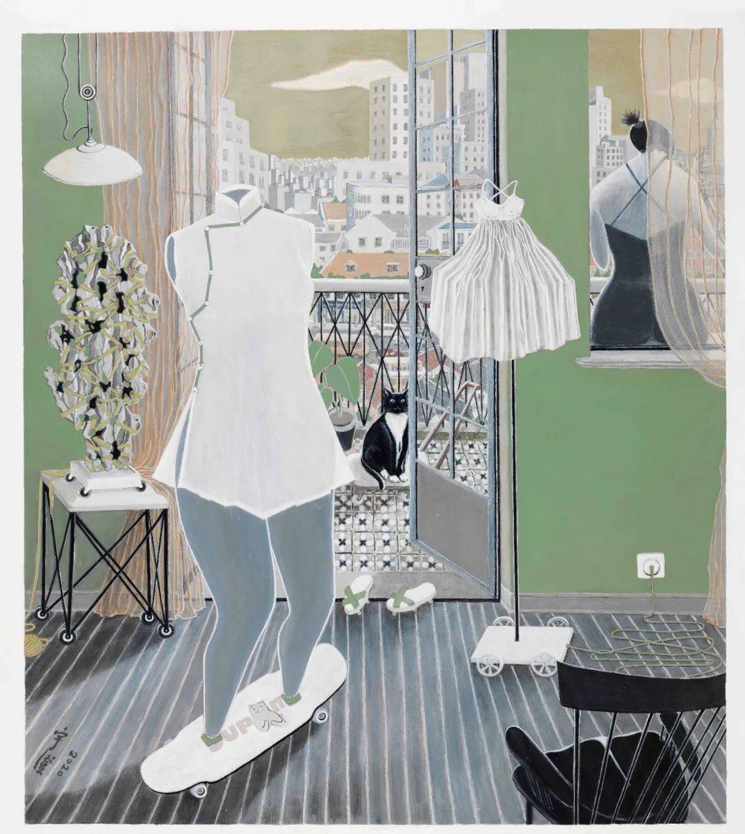 金宇澄:枯东海,鲜八卦_颜色_cm_纸本