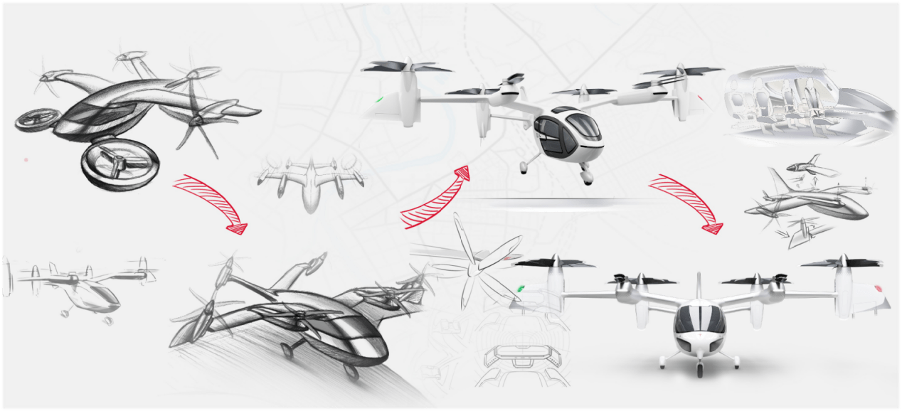 时的科技倾转旋翼电动飞机e20 evtol首飞!_飞行器_试飞_试验