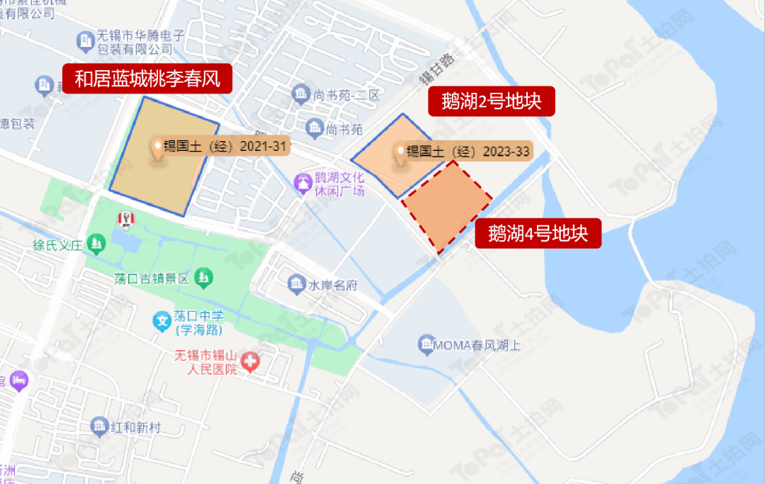 土地市场方面,鹅湖自2021年以来仅出让2宗地块.