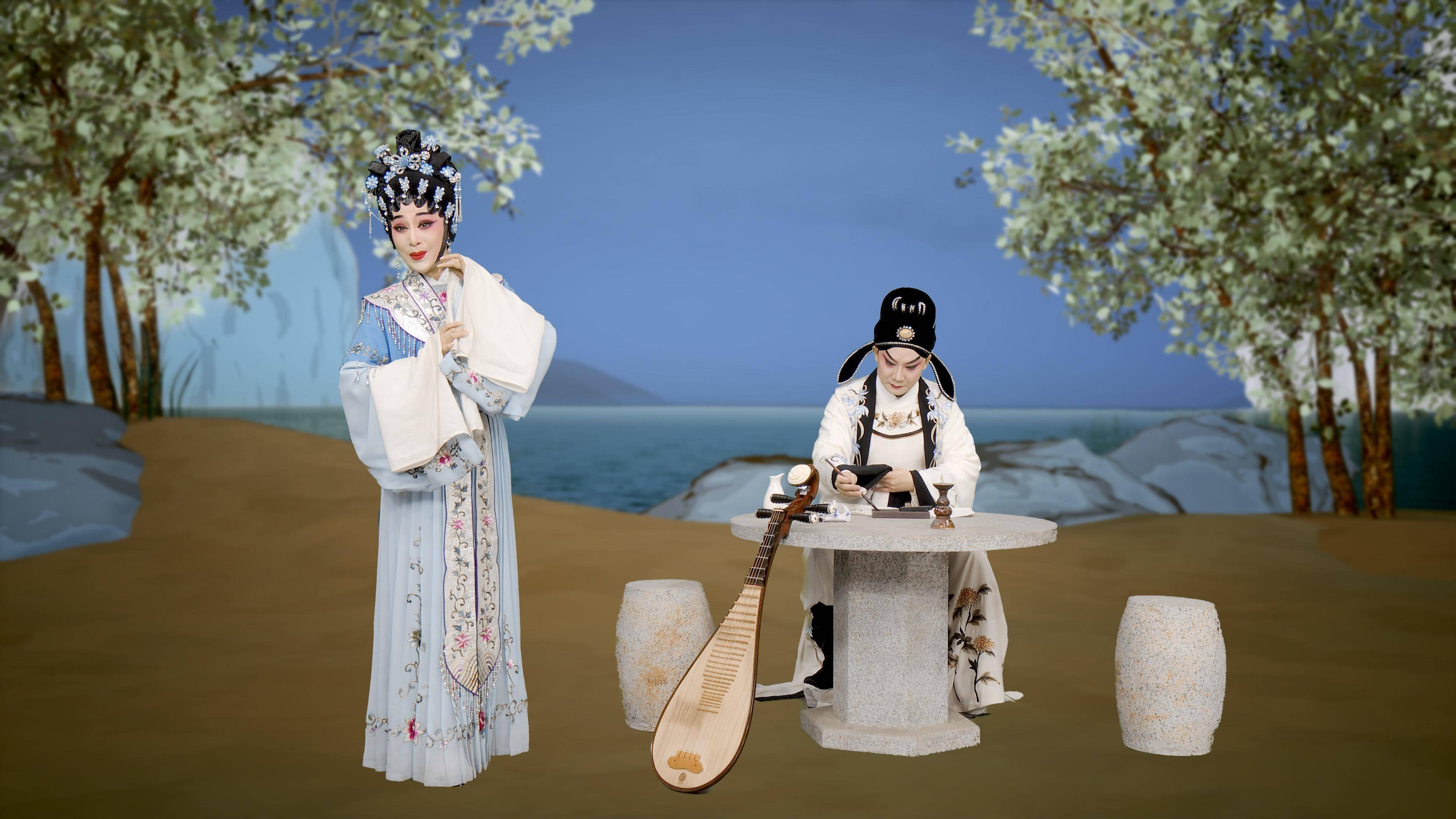 以粤剧四大流派(红线女"红腔",罗家宝"虾腔",陈笑风"风腔",陈小汉"b腔